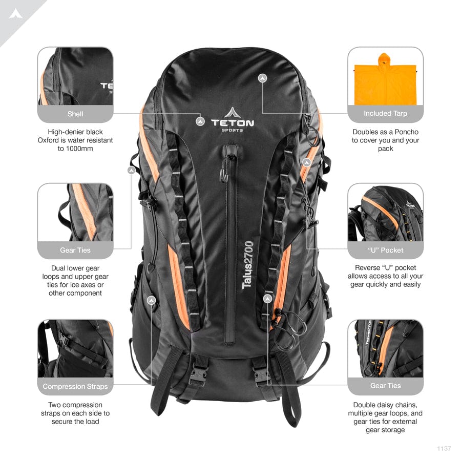 TETON Sports Talus 2700 Backpack 1137