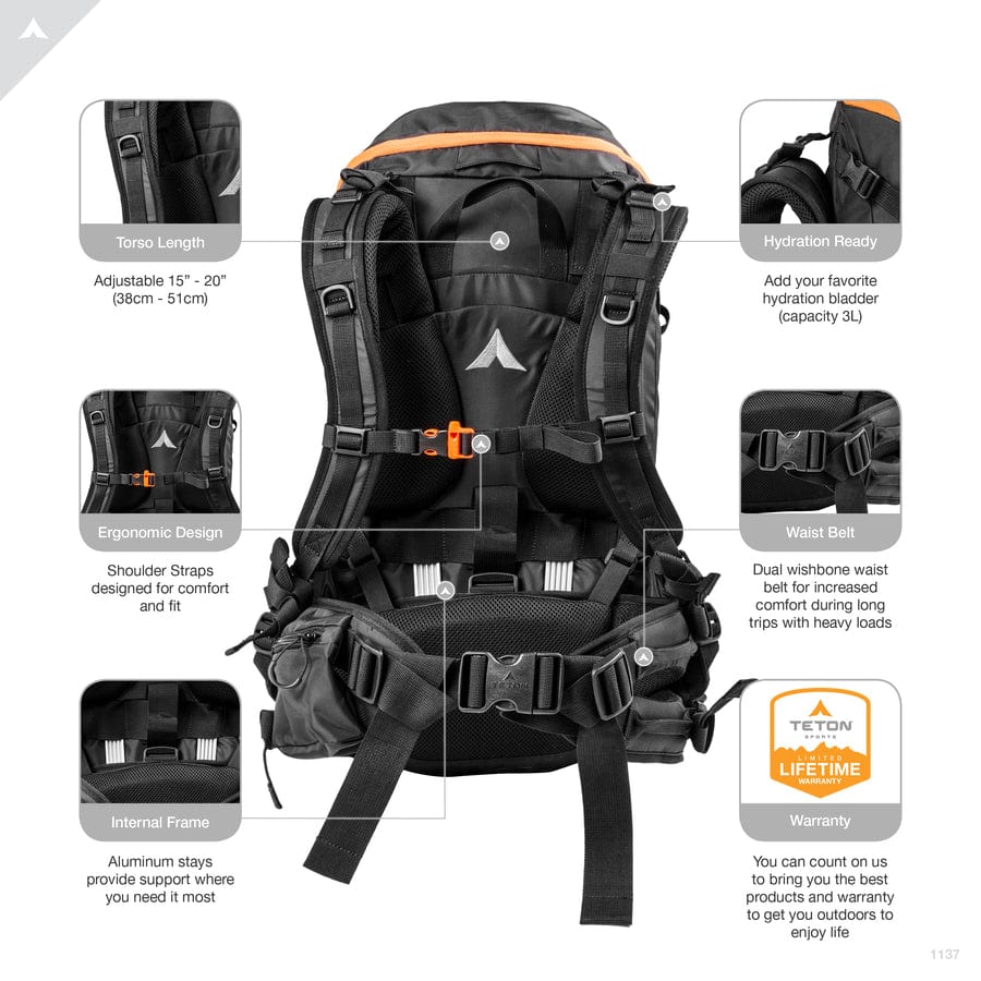 TETON Sports Talus 2700 Backpack 1137
