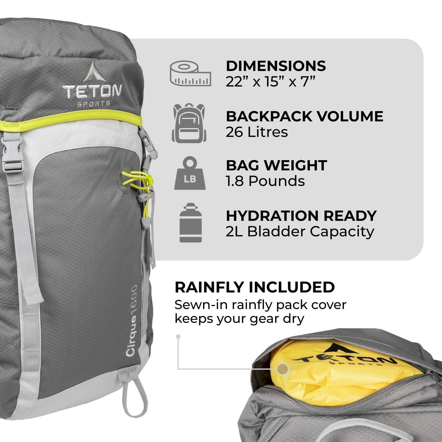 TETON Sports Cirque 1600 Backpack 1199
