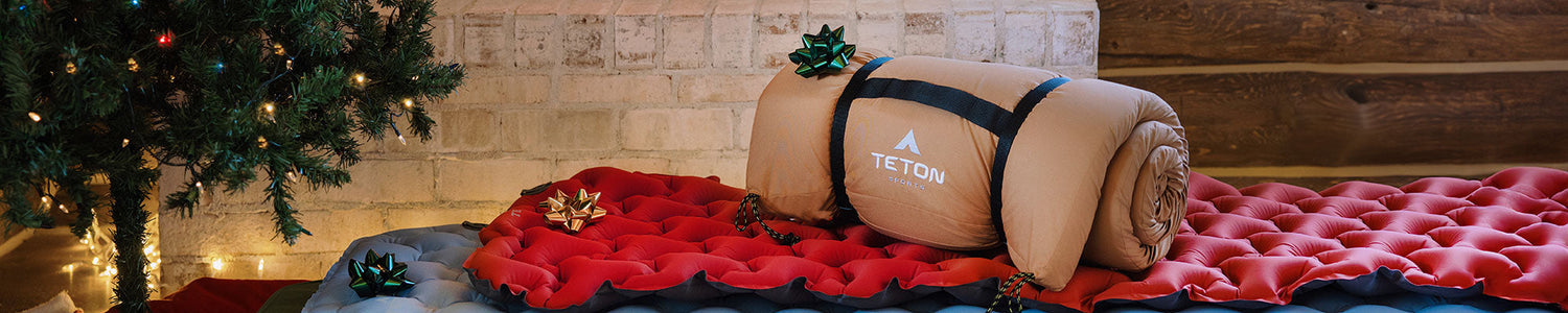 Camp pads under the Christmas tree