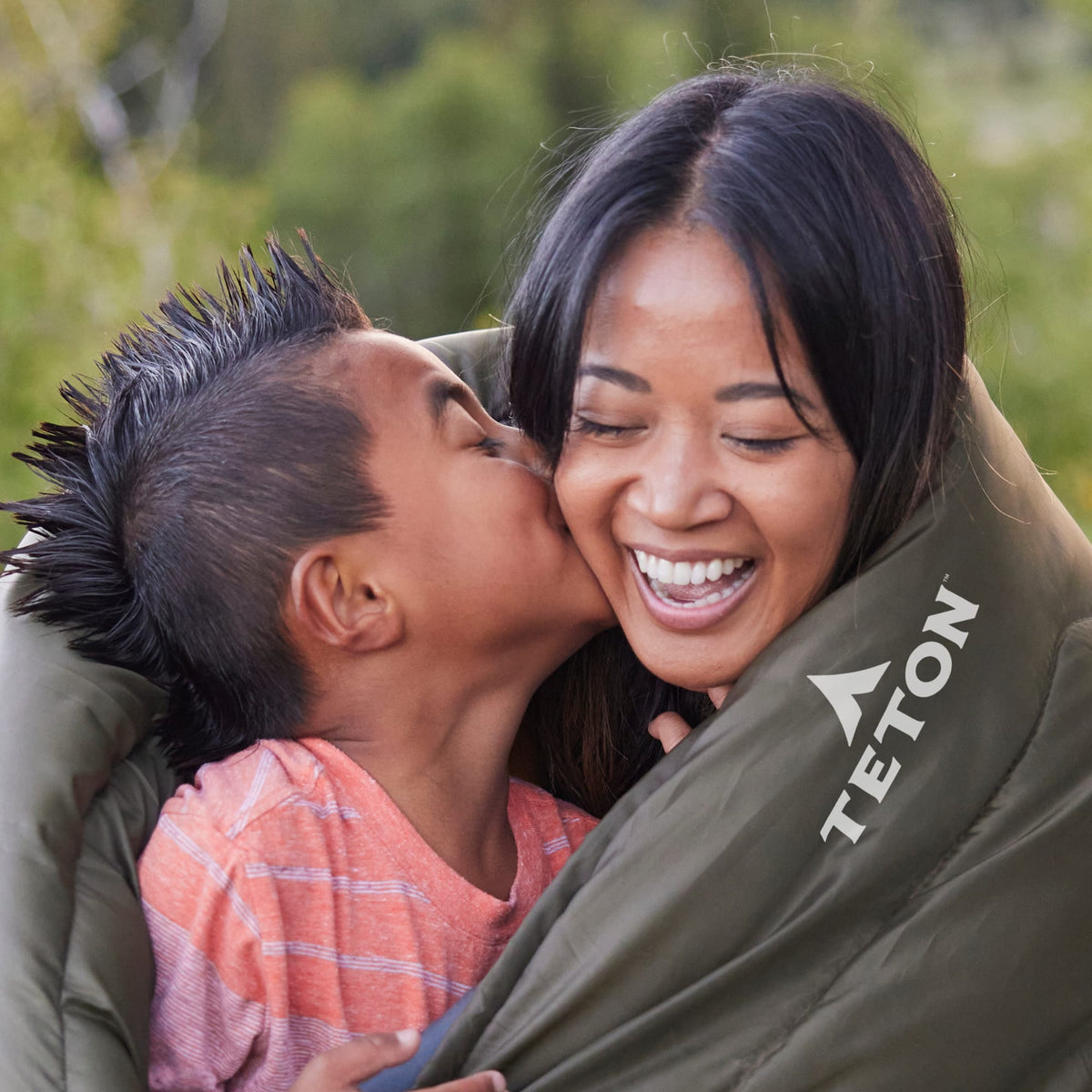 Mother son in Celsius Ivy sleeping bag