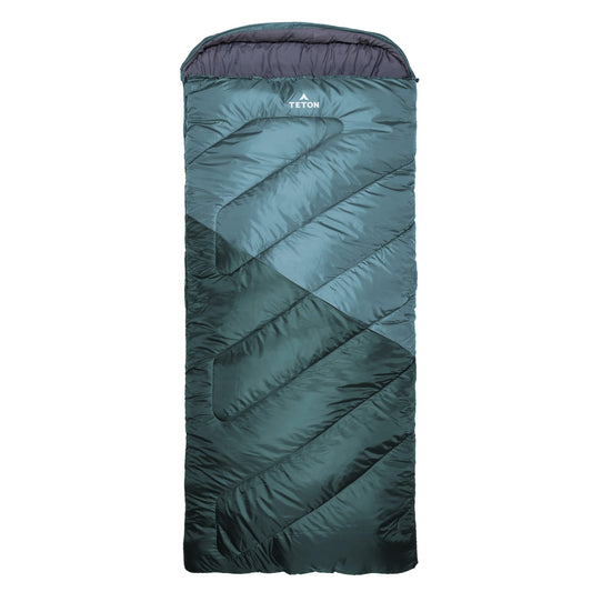 Celsius Lagoon sleeping bag with Teton brand on a white background