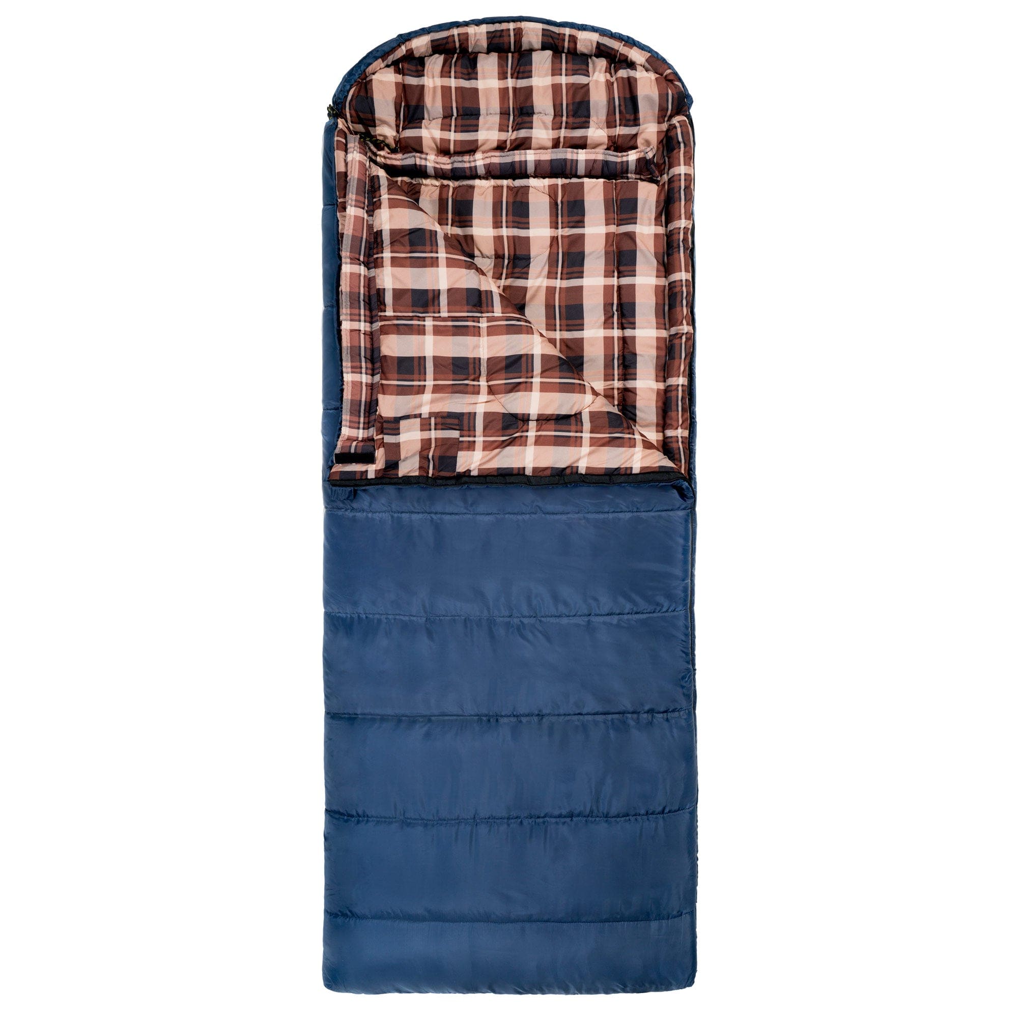 TETON Sports Celsius XL 20˚F Sleeping Bag Left Zipper / Blue Plaid 150L