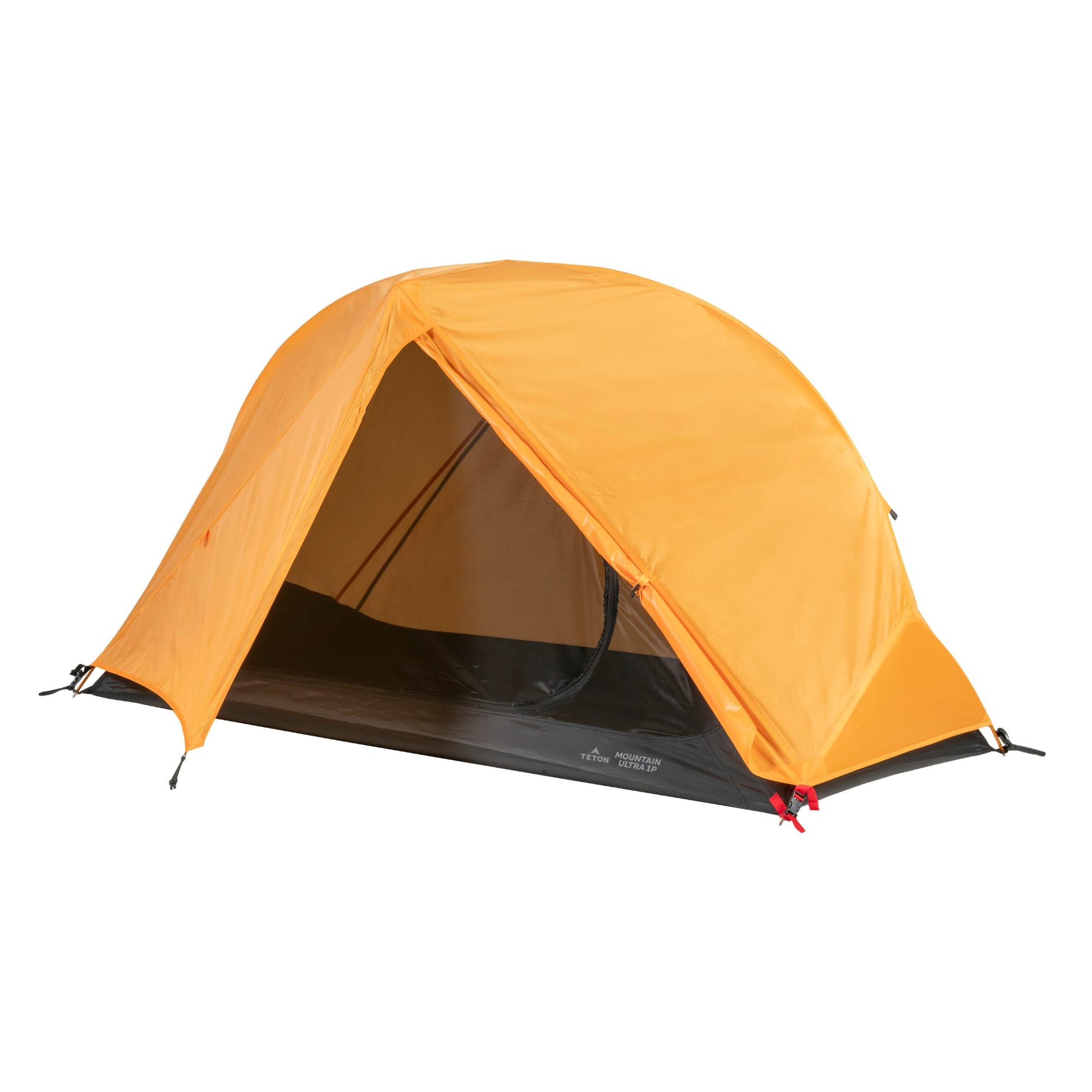 1-person yellow tent on a white background