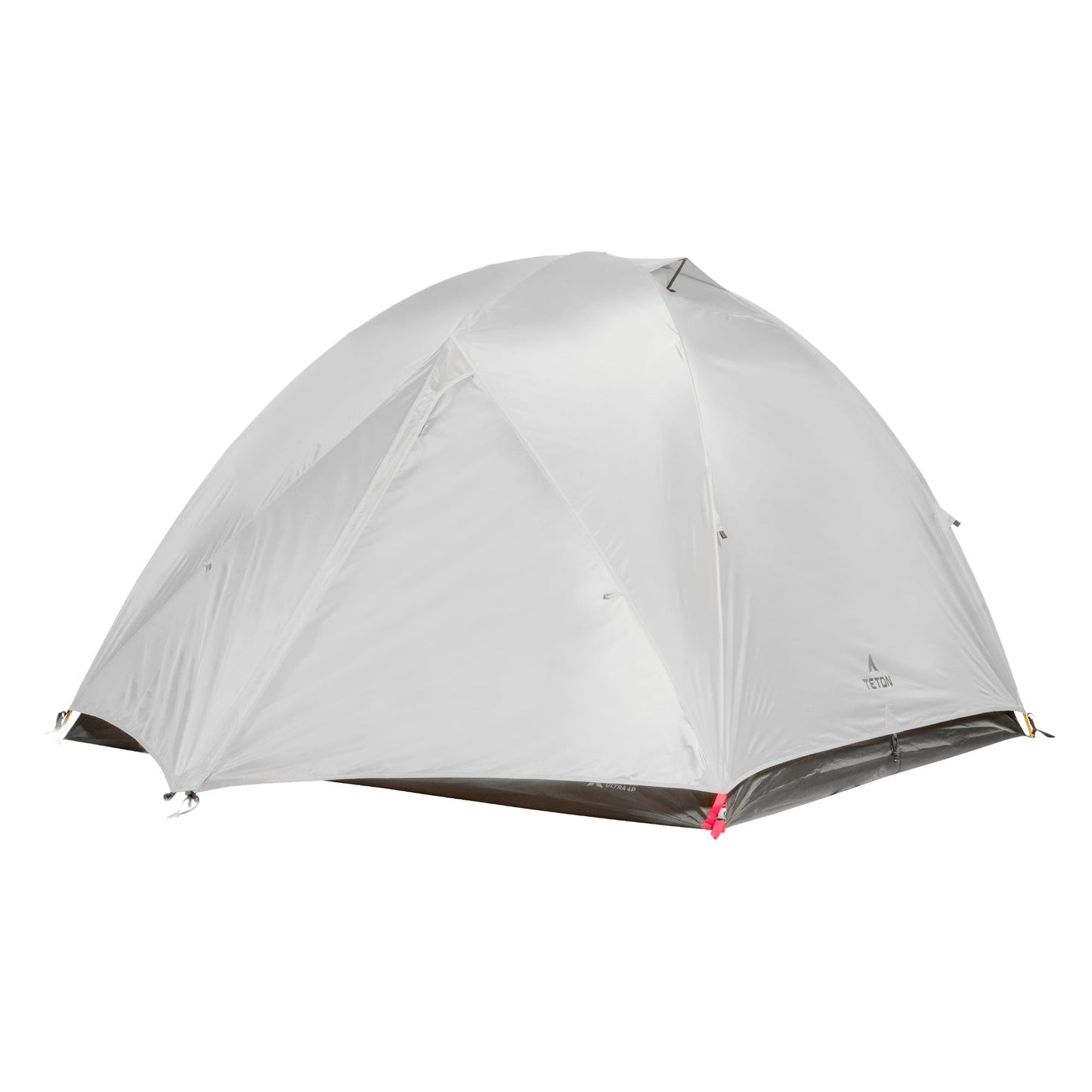 3 person gray camping tent on a white background