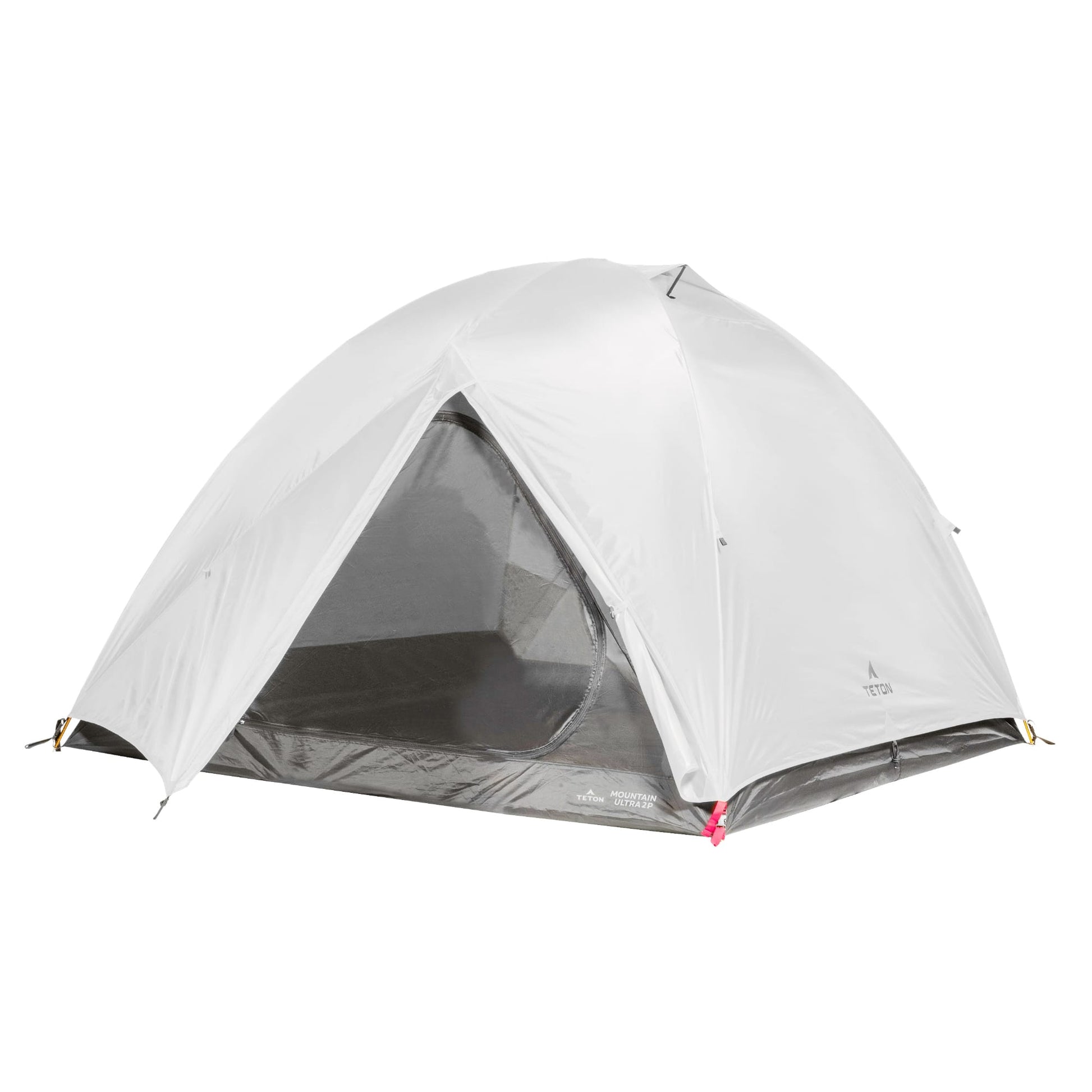 4 person gray camping tent on a white background