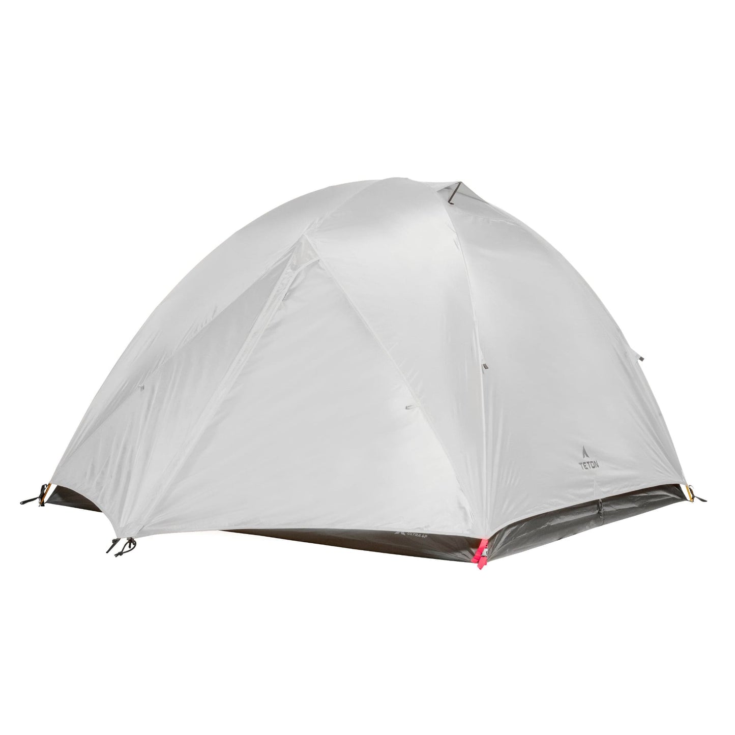 4 person gray camping tent on a white background