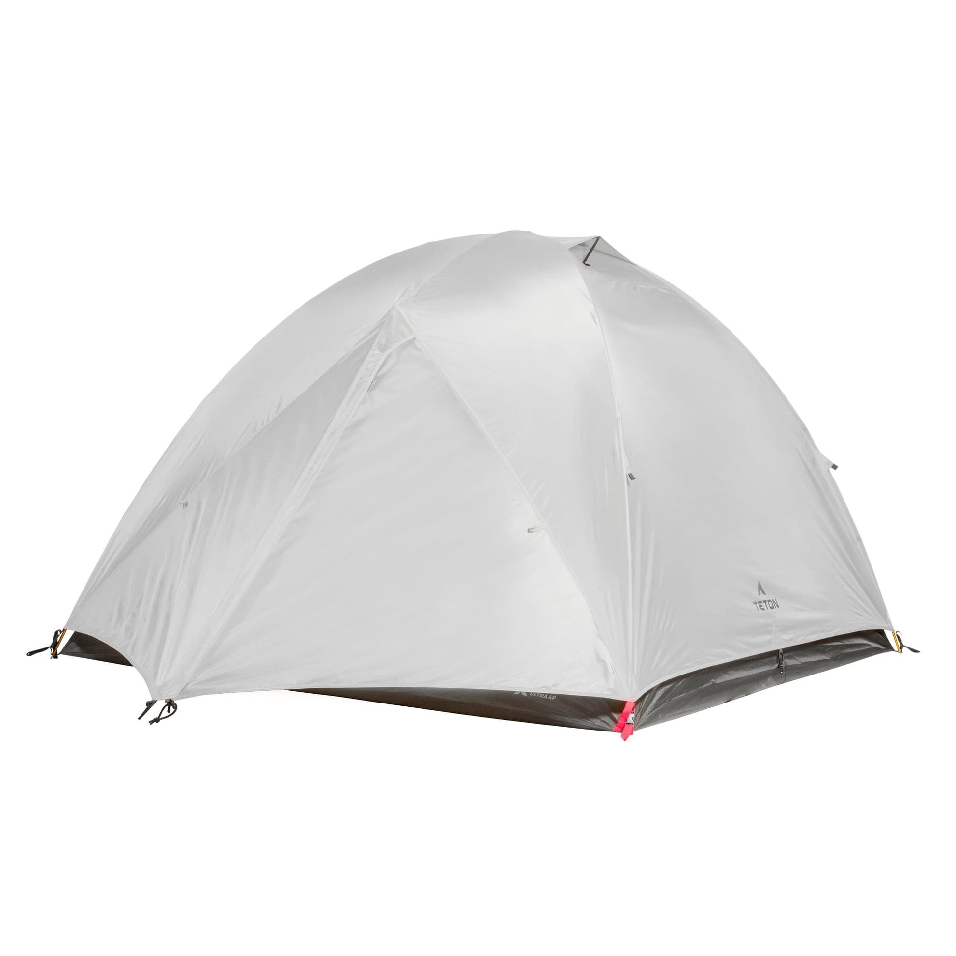 4 person gray camping tent on a white background
