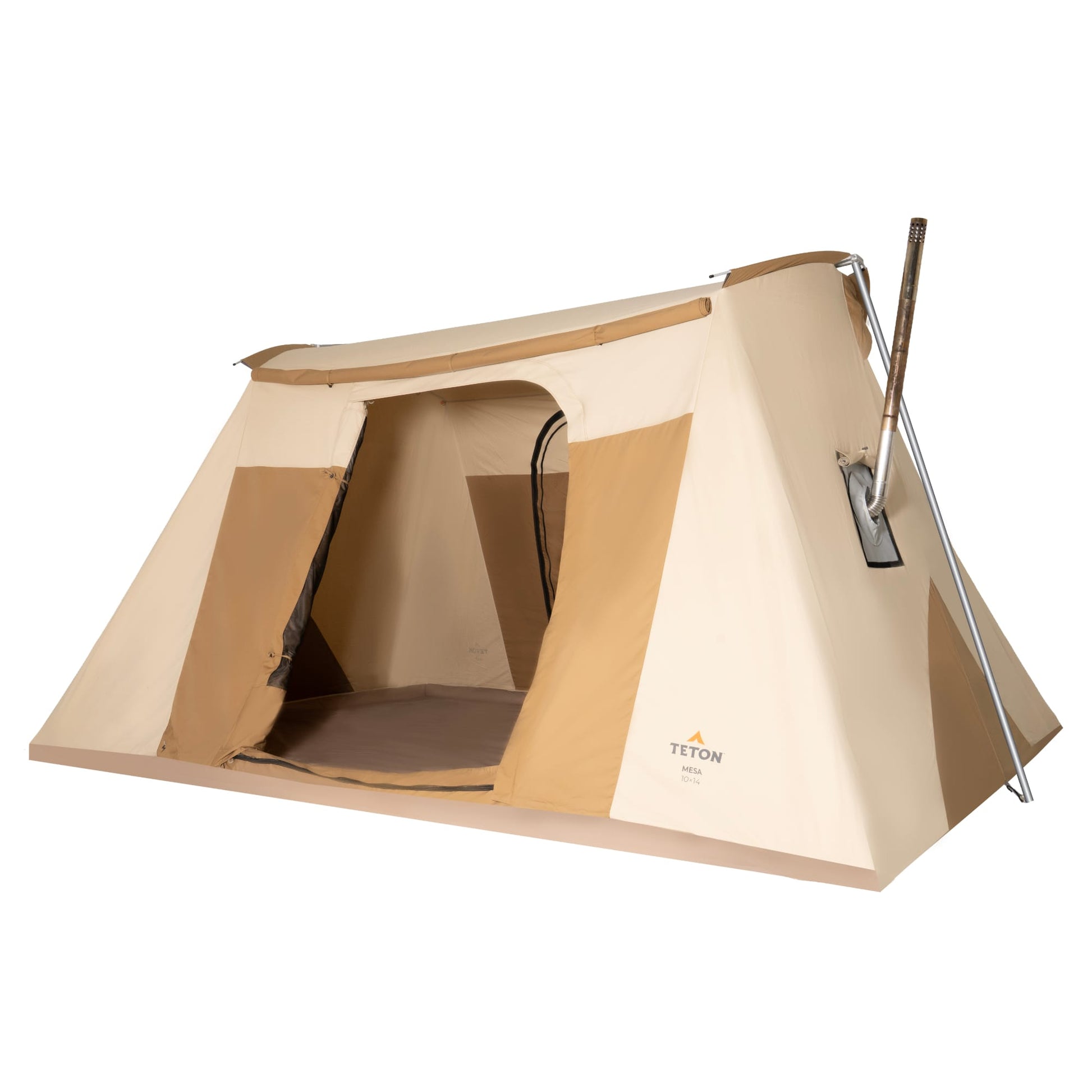 TETON Sports Mesa 14 with Stove Jack 6 Person Tent Brown