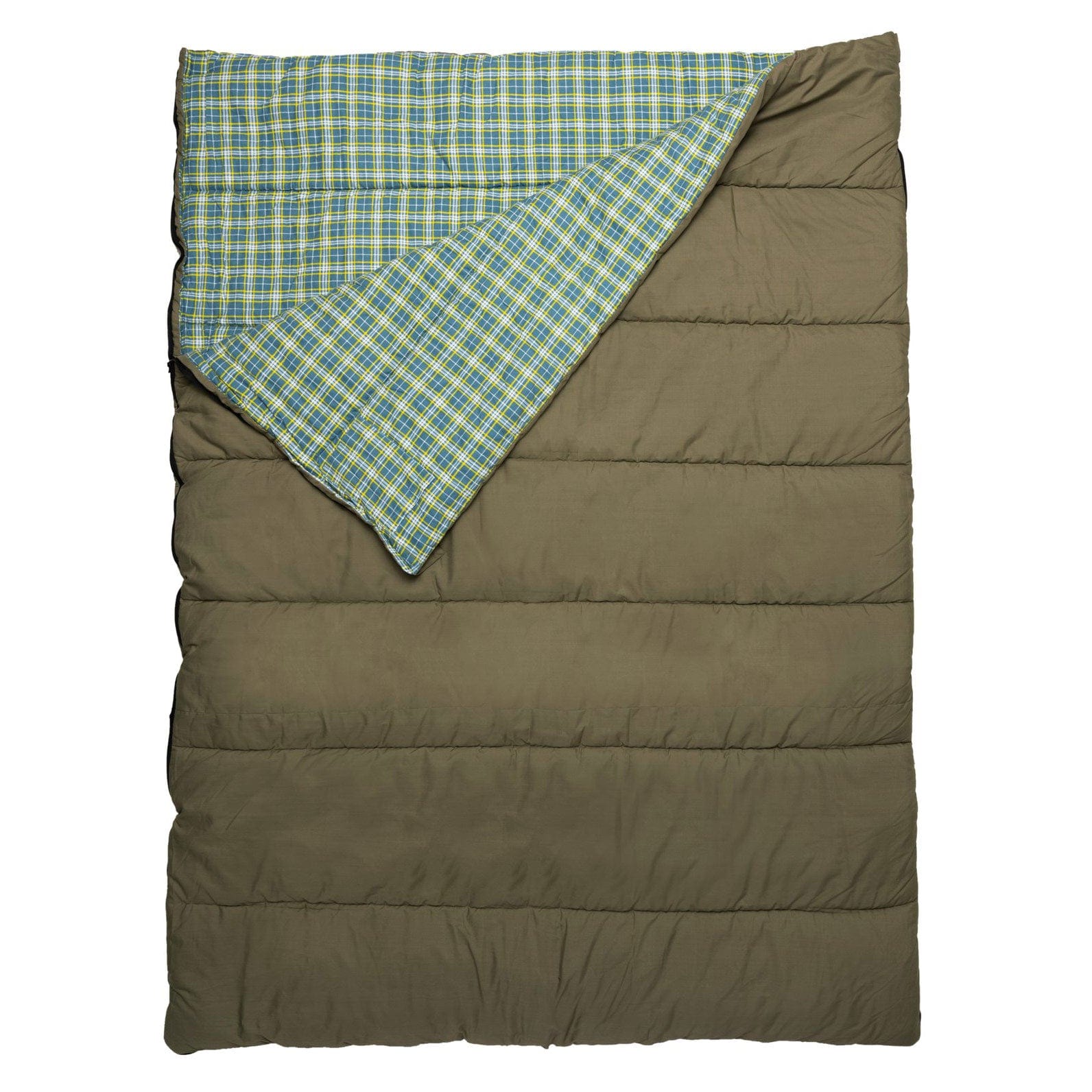 TETON Sports Evergreen 20˚F Mammoth Double Sleeping Bag Olive & Stone 2224LSOLST