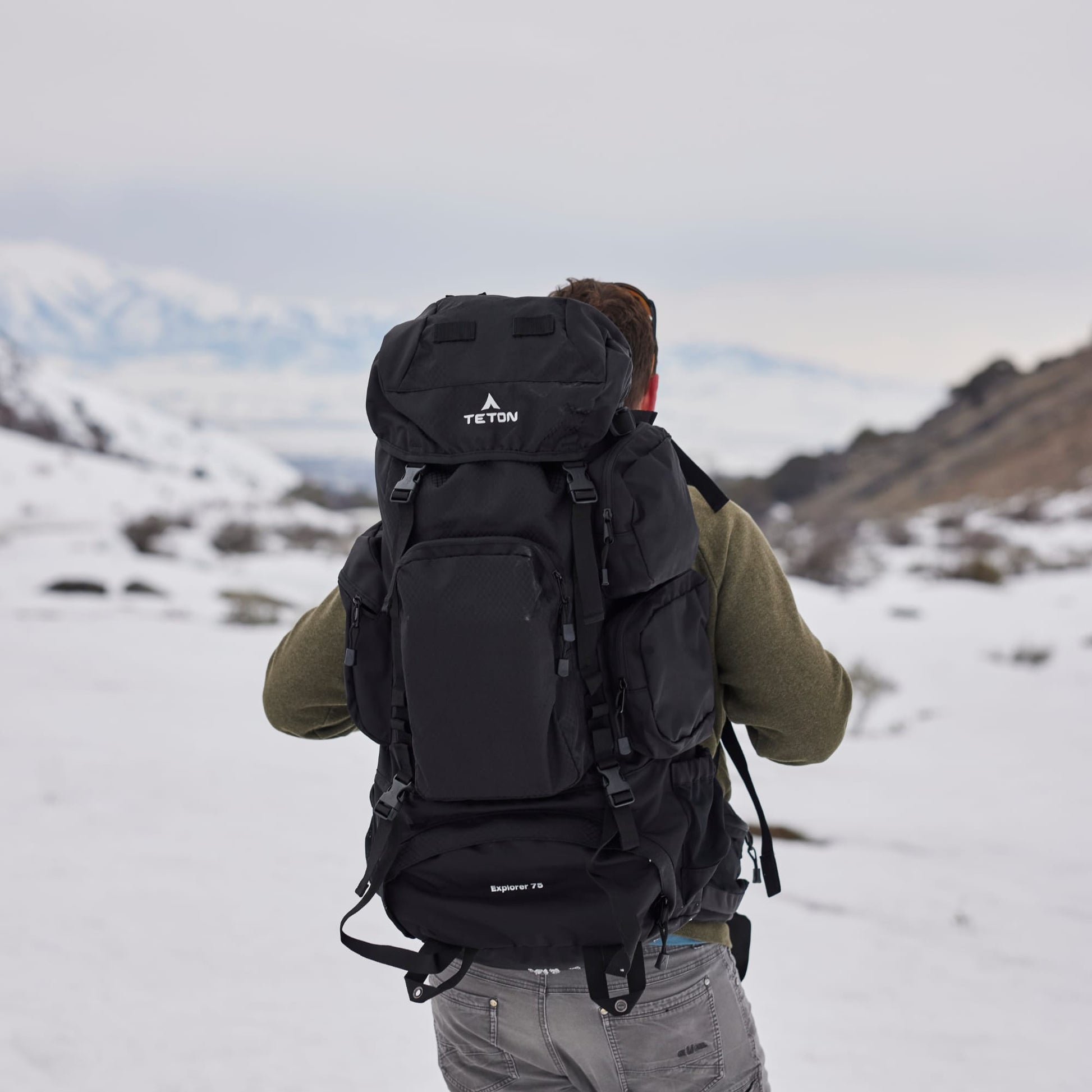TETON Sports Explorer 75L Backpack Black 2107SCBK