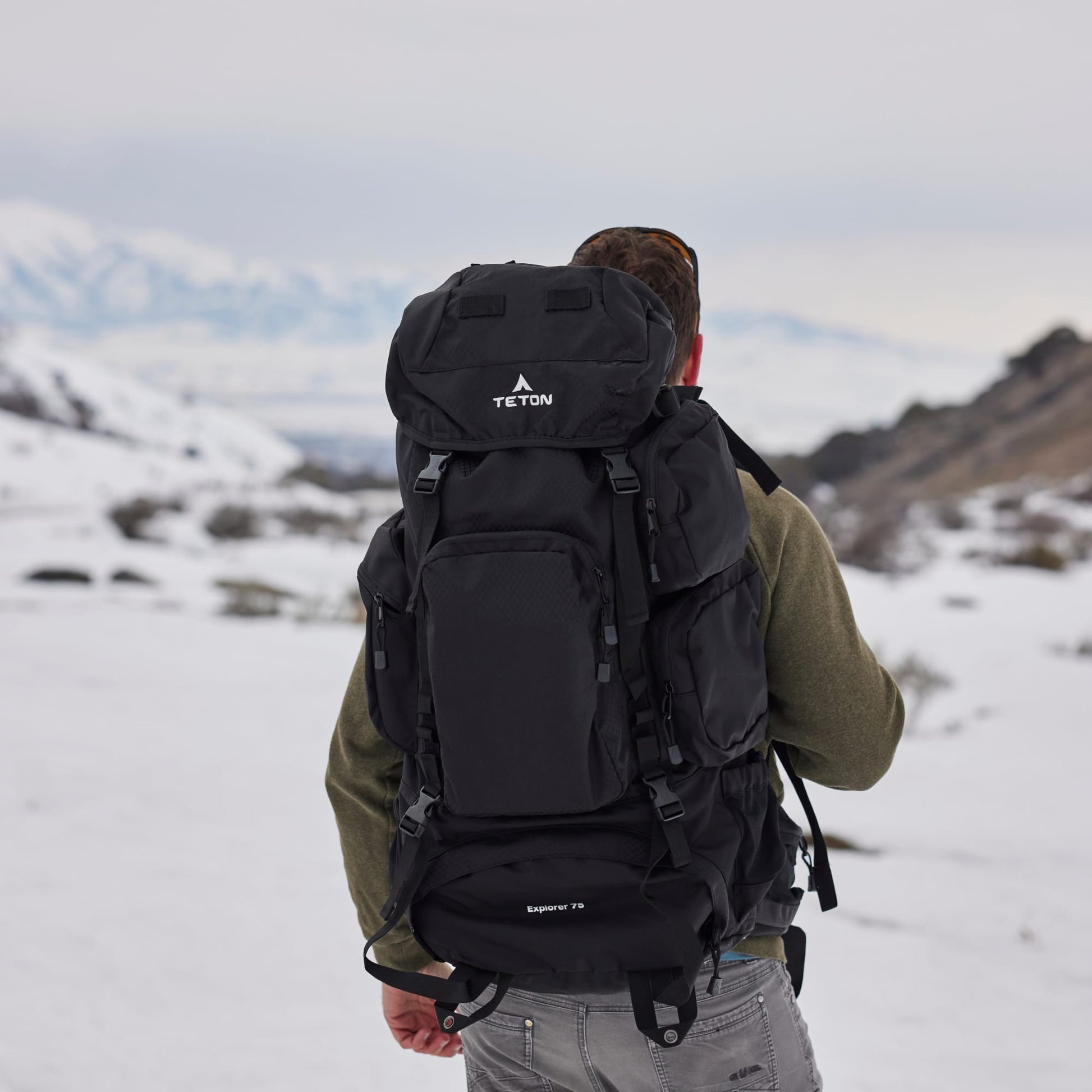 TETON Sports Explorer 75L Backpack Black 2107SCBK