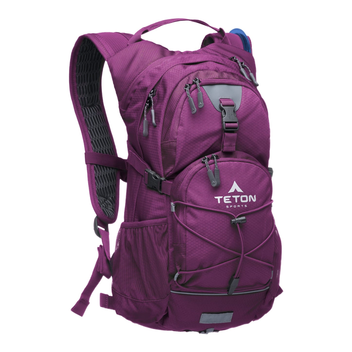 Purple 18L hydration backpack with Teton logo on a white background