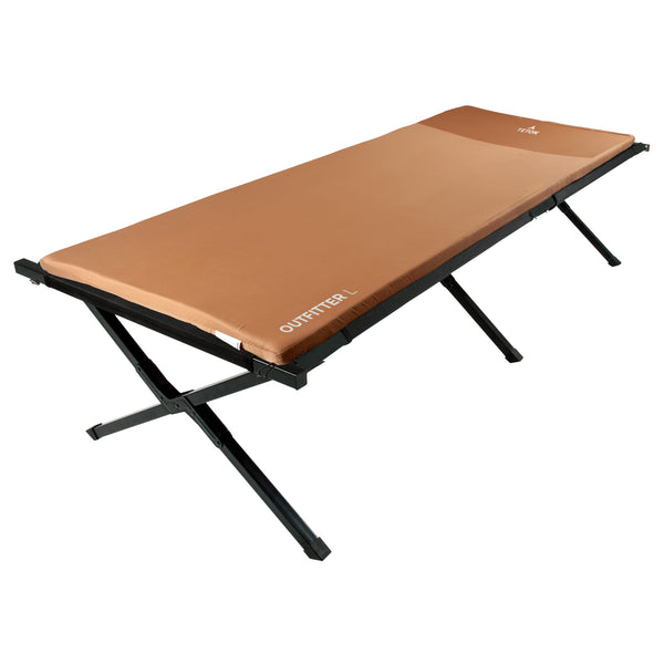 large brown canvas camping pad