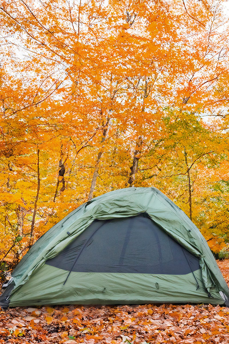 Vista tent set up in the fall