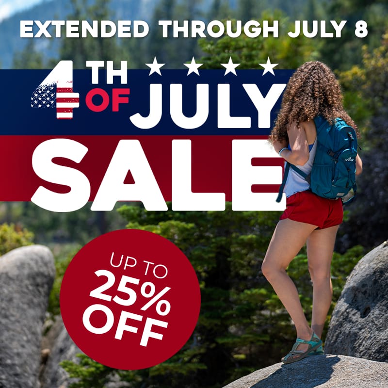 Outdoor Gear 4th of July Sale: Up to 25% OFF extended until July 8th