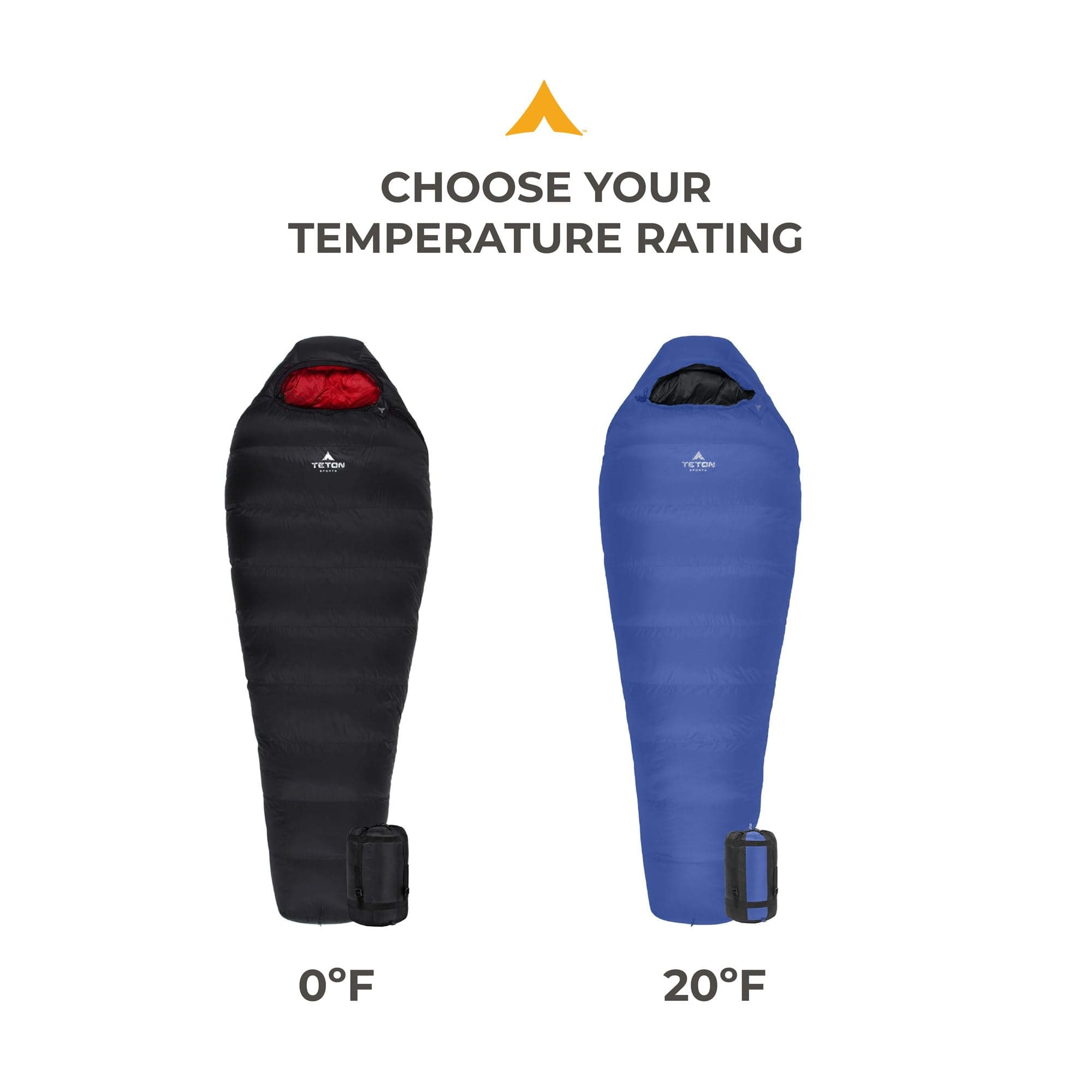 TETON Sports ALTOS Down-Filled Mummy Sleeping Bags