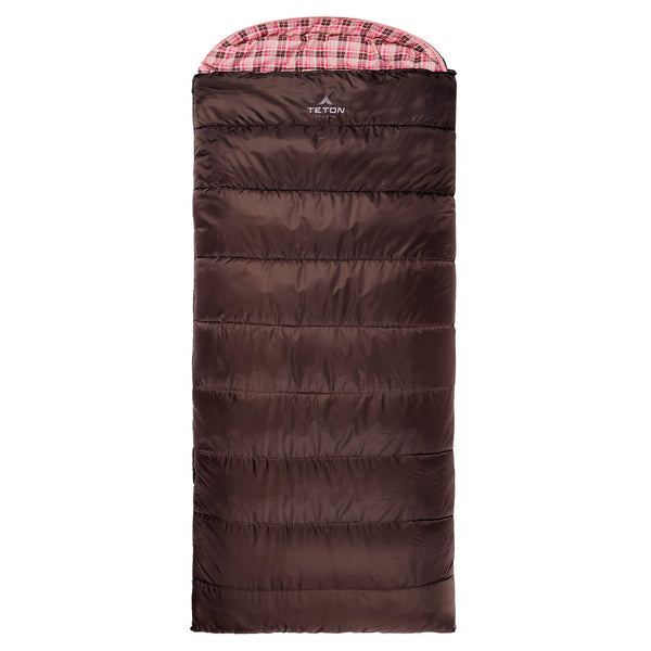 Teton Celsius 0˚F Sleeping Bag - Brown & Pink – Teton Gear
