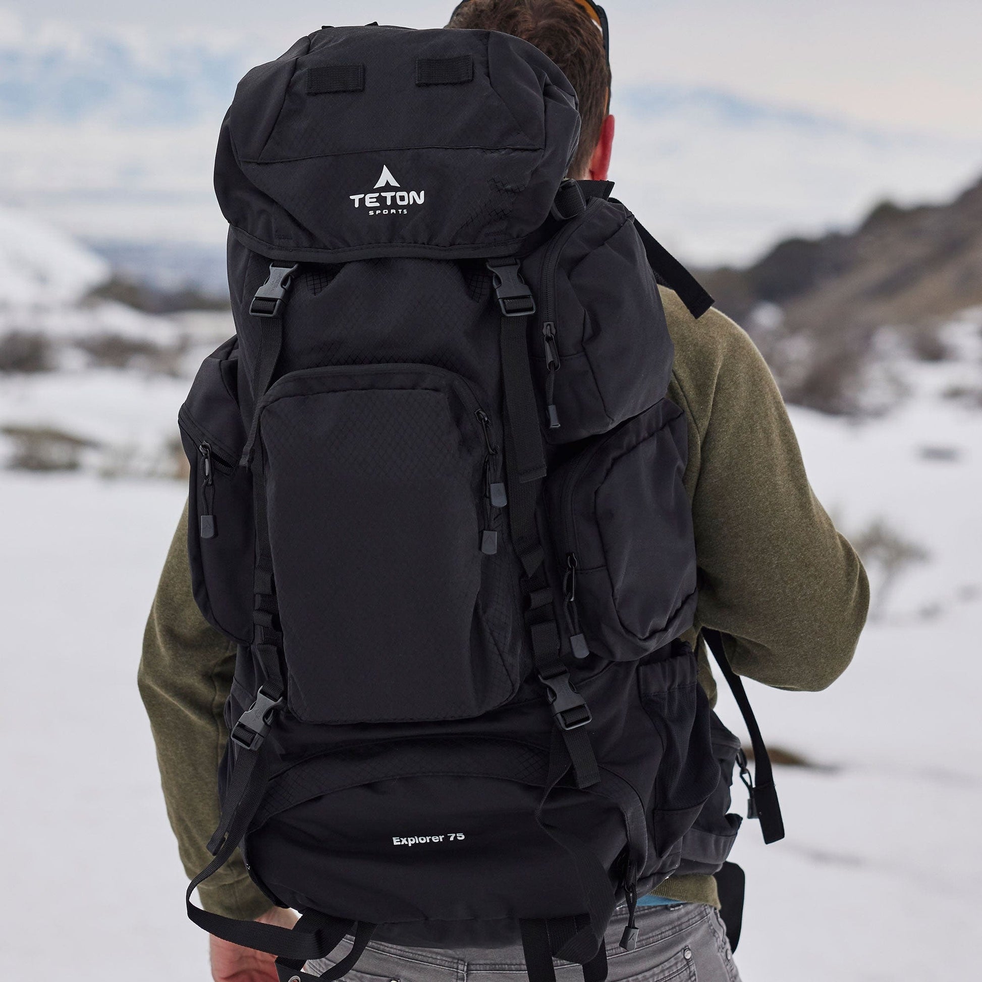 TETON Sports Explorer 75L Backpack Black 2107SCBK TETON Sports Explorer 75L Backpack Black 2107SCBK