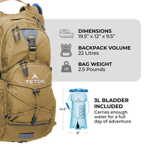 TETON Sports Oasis 22L Hydration Pack - OR Show '24