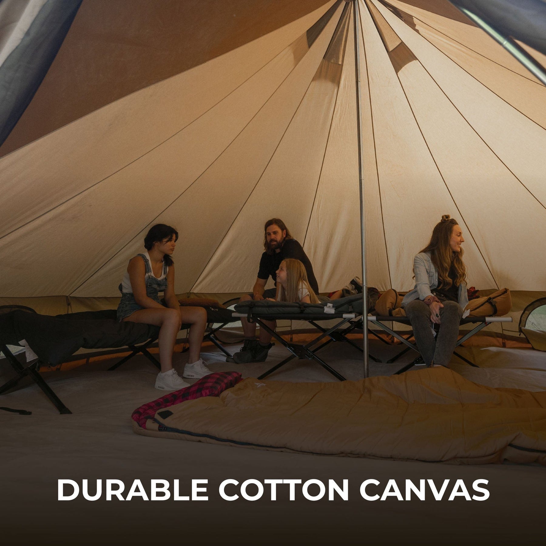 Cotton canvas tent best sale