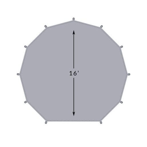 TETON Sports Sierra Tent Footprint 16' Diameter 2013FP