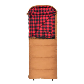 TETON Sports Li'l Bridger 0˚F Canvas Sleeping Bag for Kids Pecan & Fox